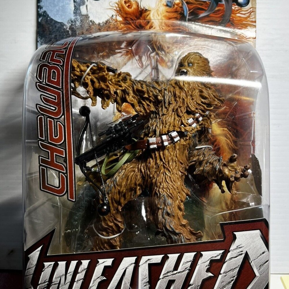 New CHEWBACCA STAR WARS Unleashed Hasbro 2003 Action Figure NIB 13” Huge Package